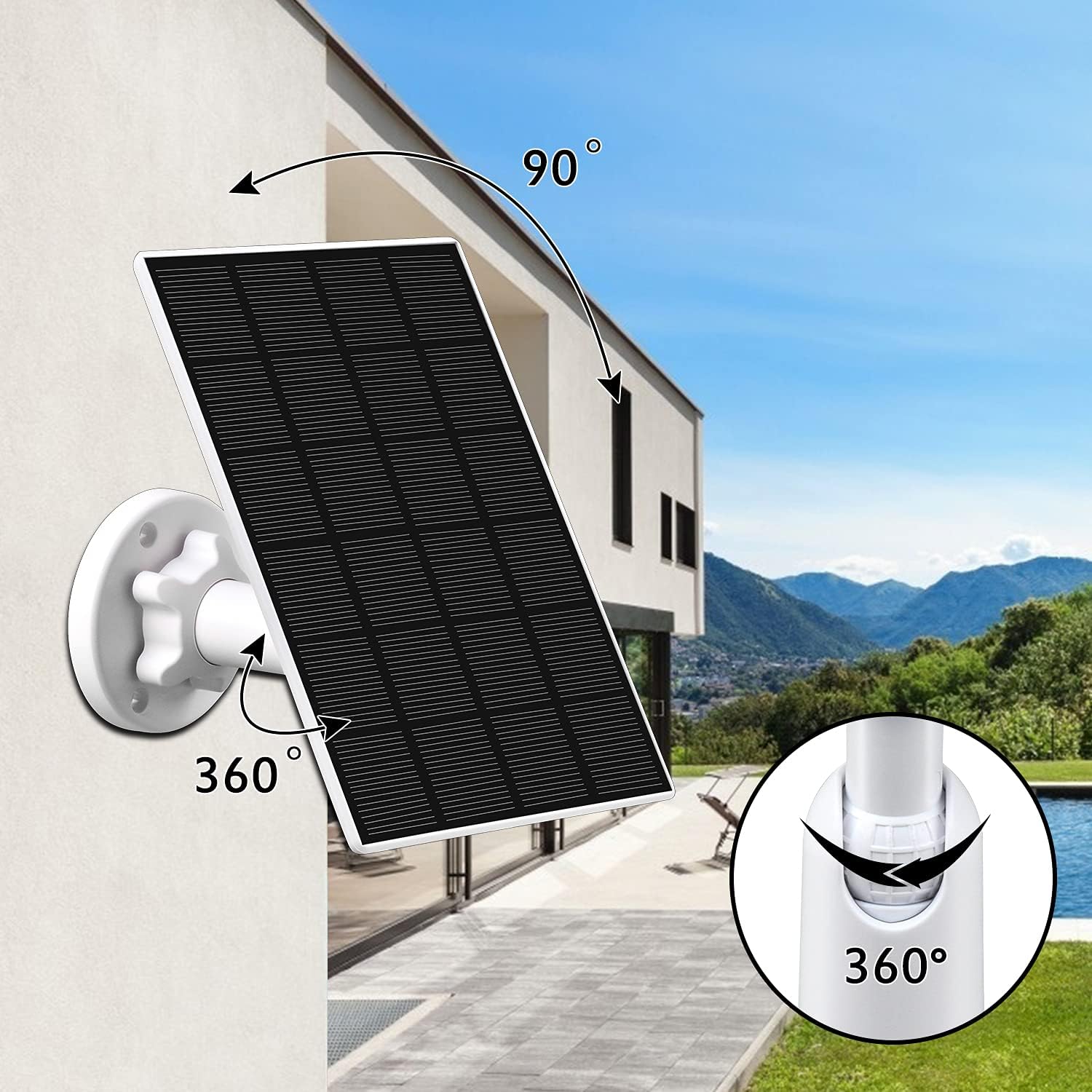 Solar Panel Power Supply 5V 3.5W 2-Pack U3903
