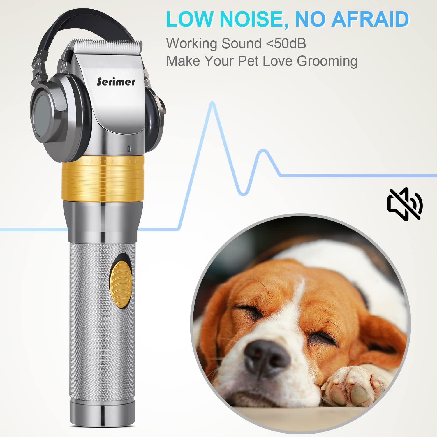 Dog Clippers Plug-in Grooming Kit 12V Heavy Duty Pet Hair Trimmer Set Q349721