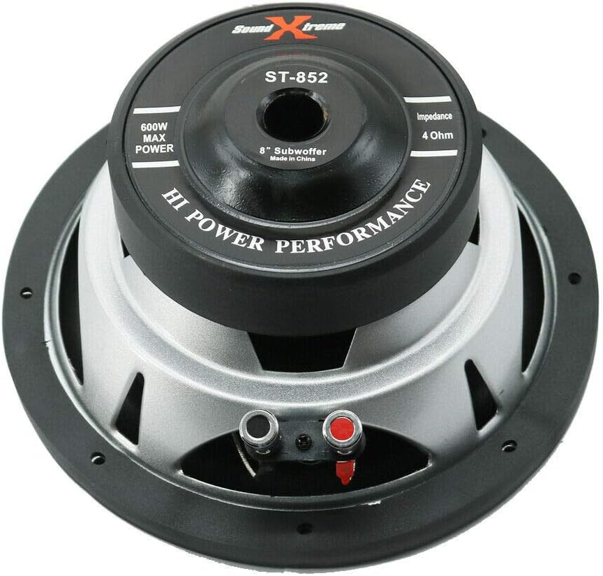 2X 8 Inch 1200 Watts Max Power Car Audio Subwoofer Dual 4 Ohm Voice Coil Pack of 2 T977