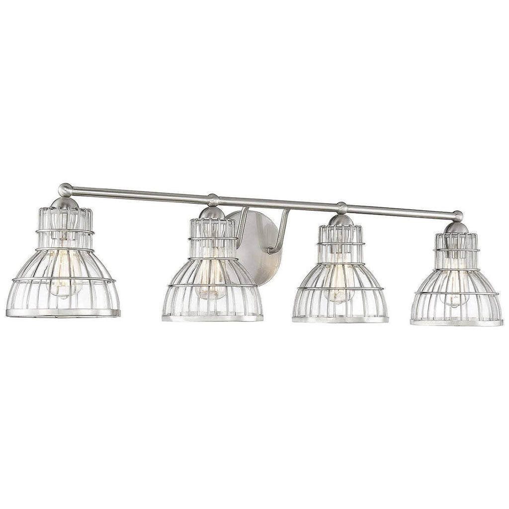 4 Light Bath Bar, Satin Nickel X89438
