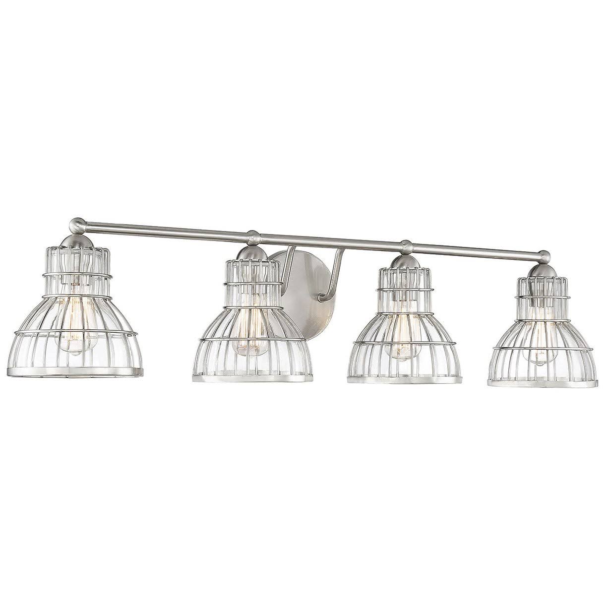 4 Light Bath Bar, Satin Nickel X89438
