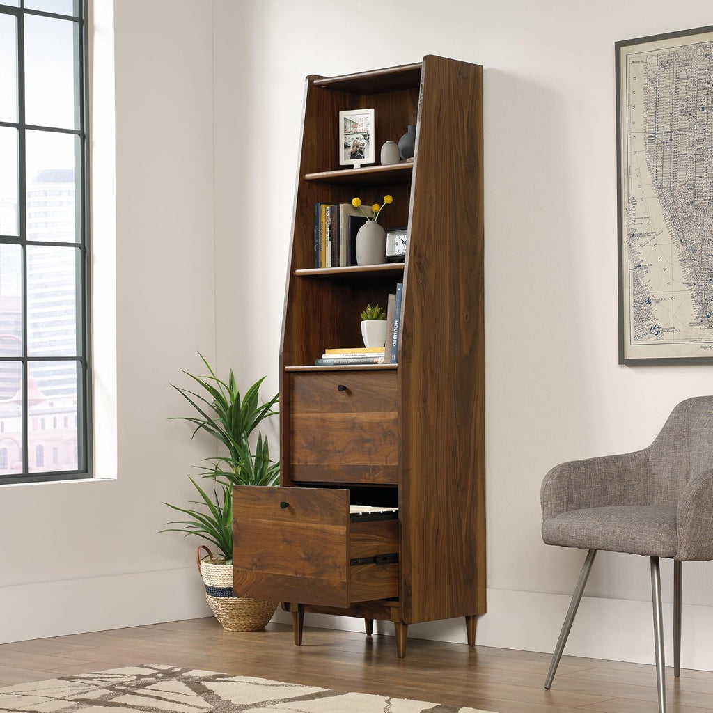 Narrow Bookcase, Grand Walnut finish J5970