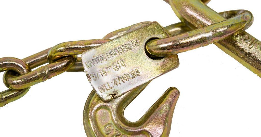 8" Medium J Hooks Chain Bridle with Grab Hooks 2' Legs (2 Pack) F2702