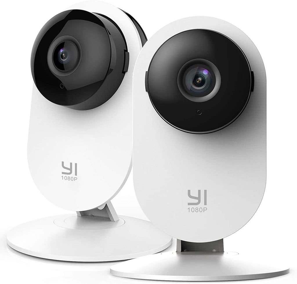 2pc 1080p WiFi Indoor Security Camera with Night Vision, 2-Way Audio, Pack of 2 F152426