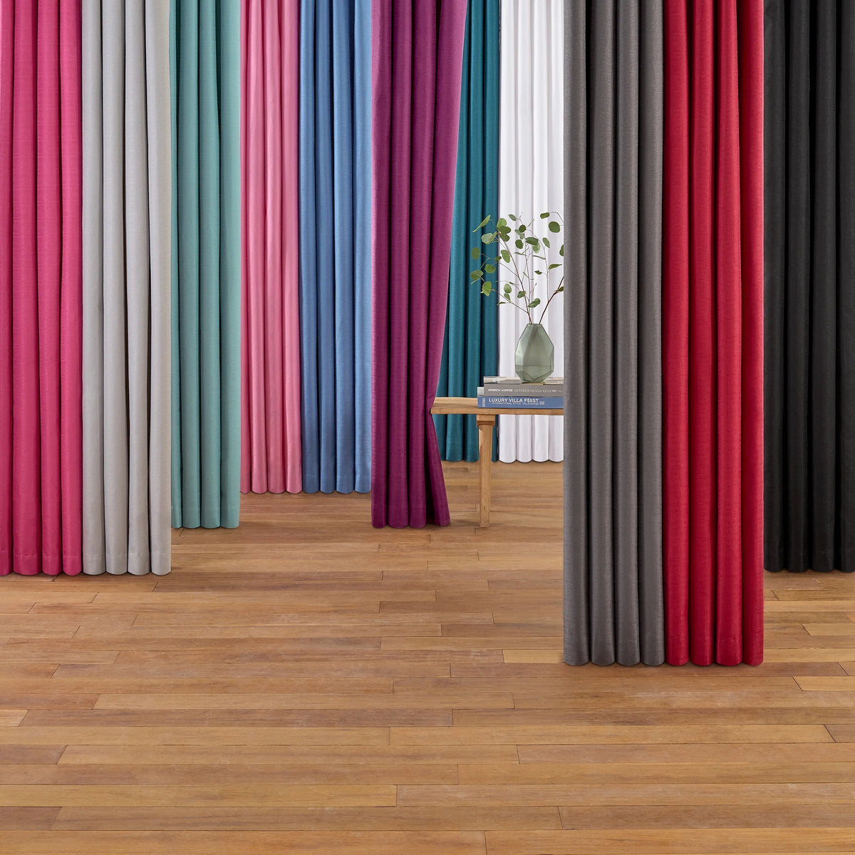 White Rod Pocket Single Curtain Panel J42962
