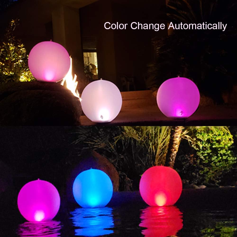 4 PCS Solar Powered Floating Pool Light Y30732