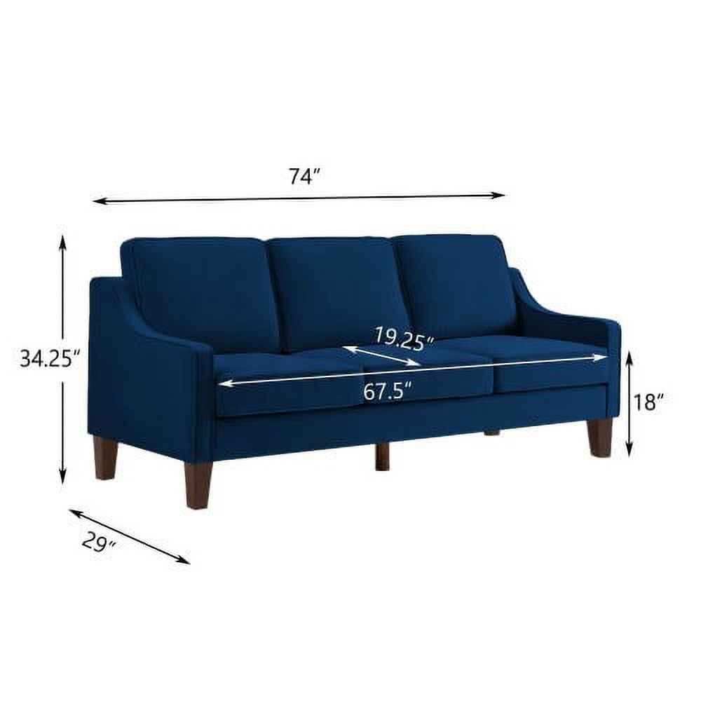 3 Piece Sofa Couch with Scooped Armrest G5801