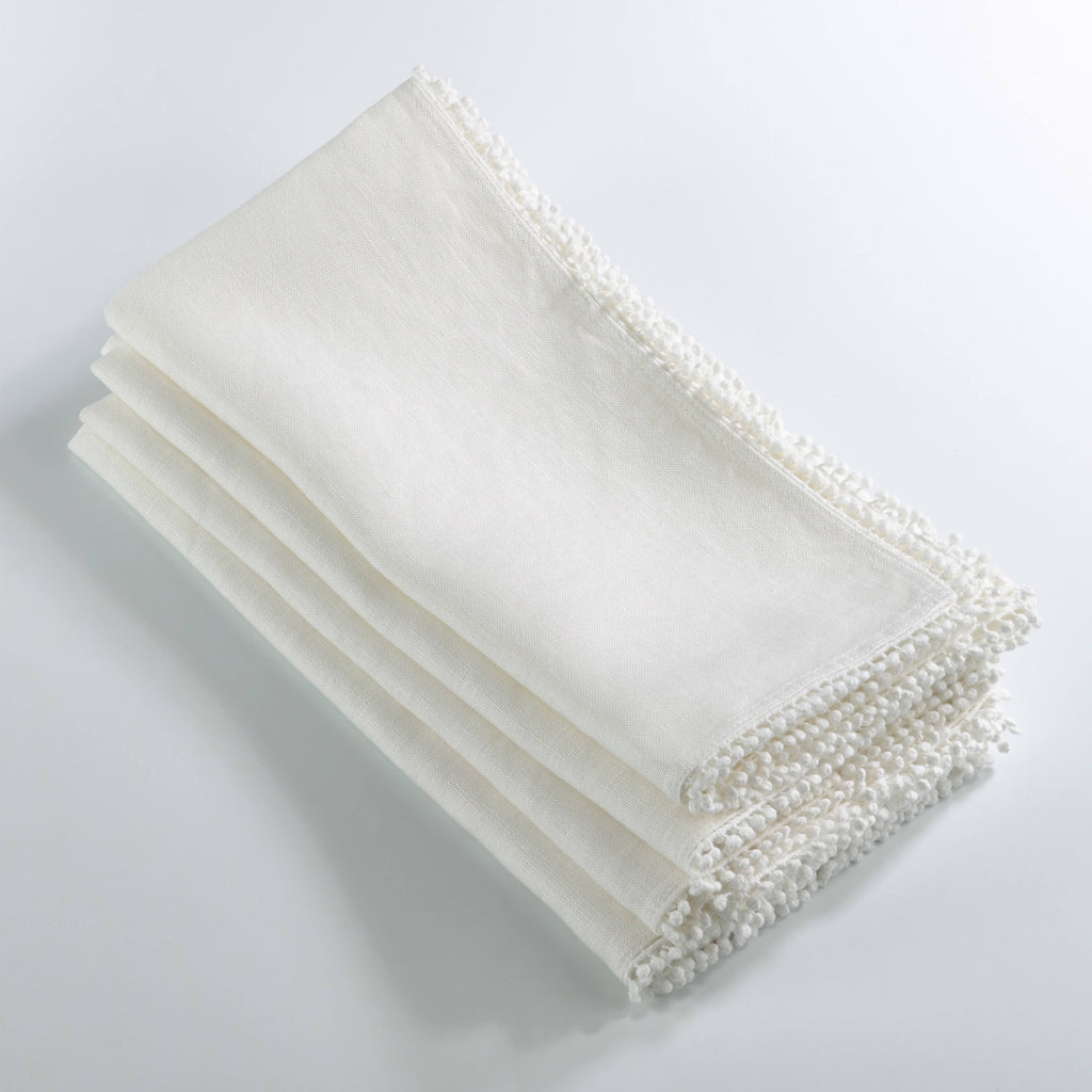 Pink 100% Linen Table Napkins Set of 4 J295