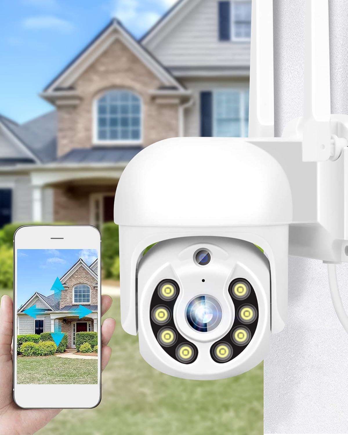 1080P Pan Tilt Wireless Security Camera with Night Vision Y93131