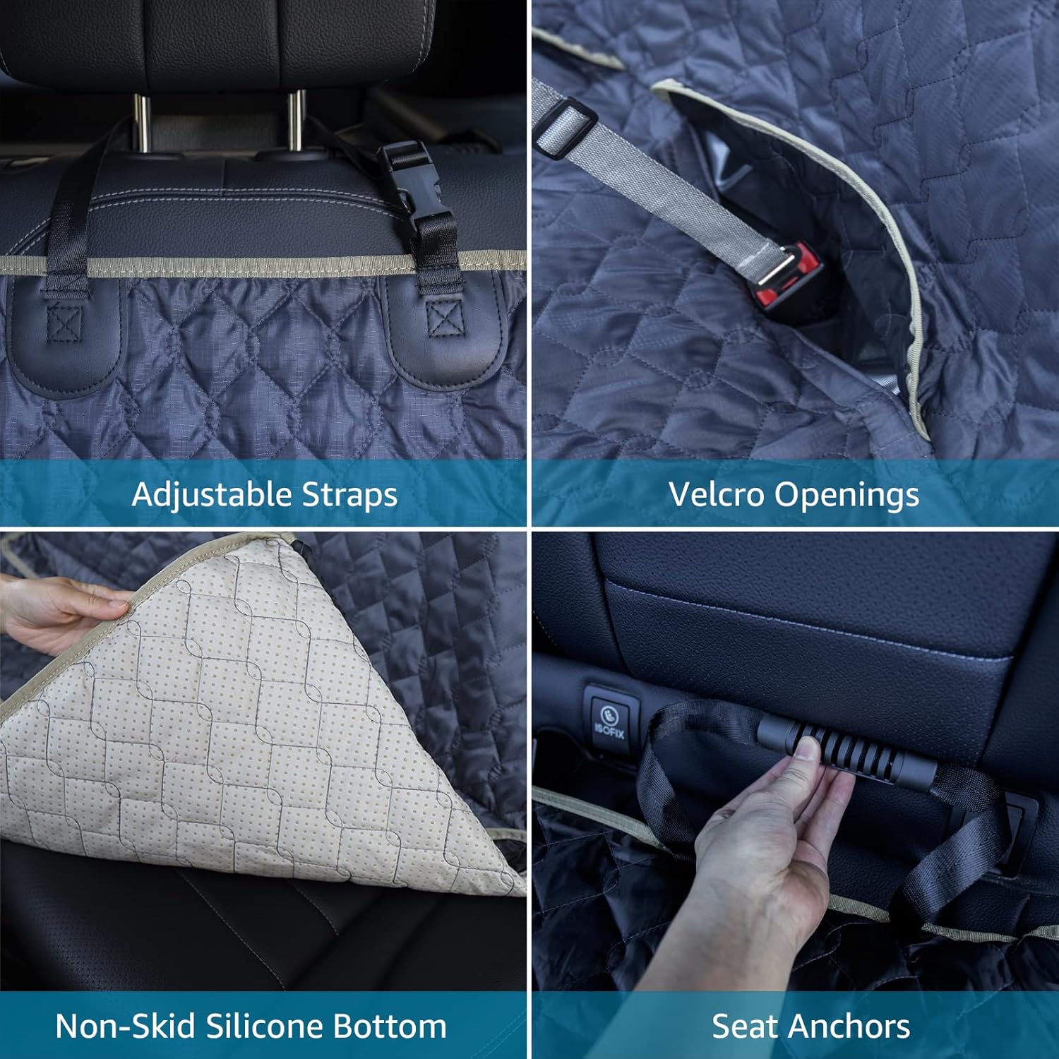 XL Nonslip Waterproof Dog Car Seat Cover H2821