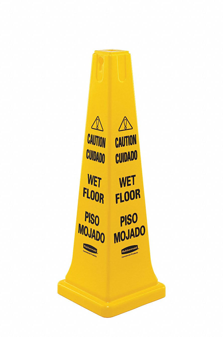 Wet Floor Yellow Safety Cone N829455