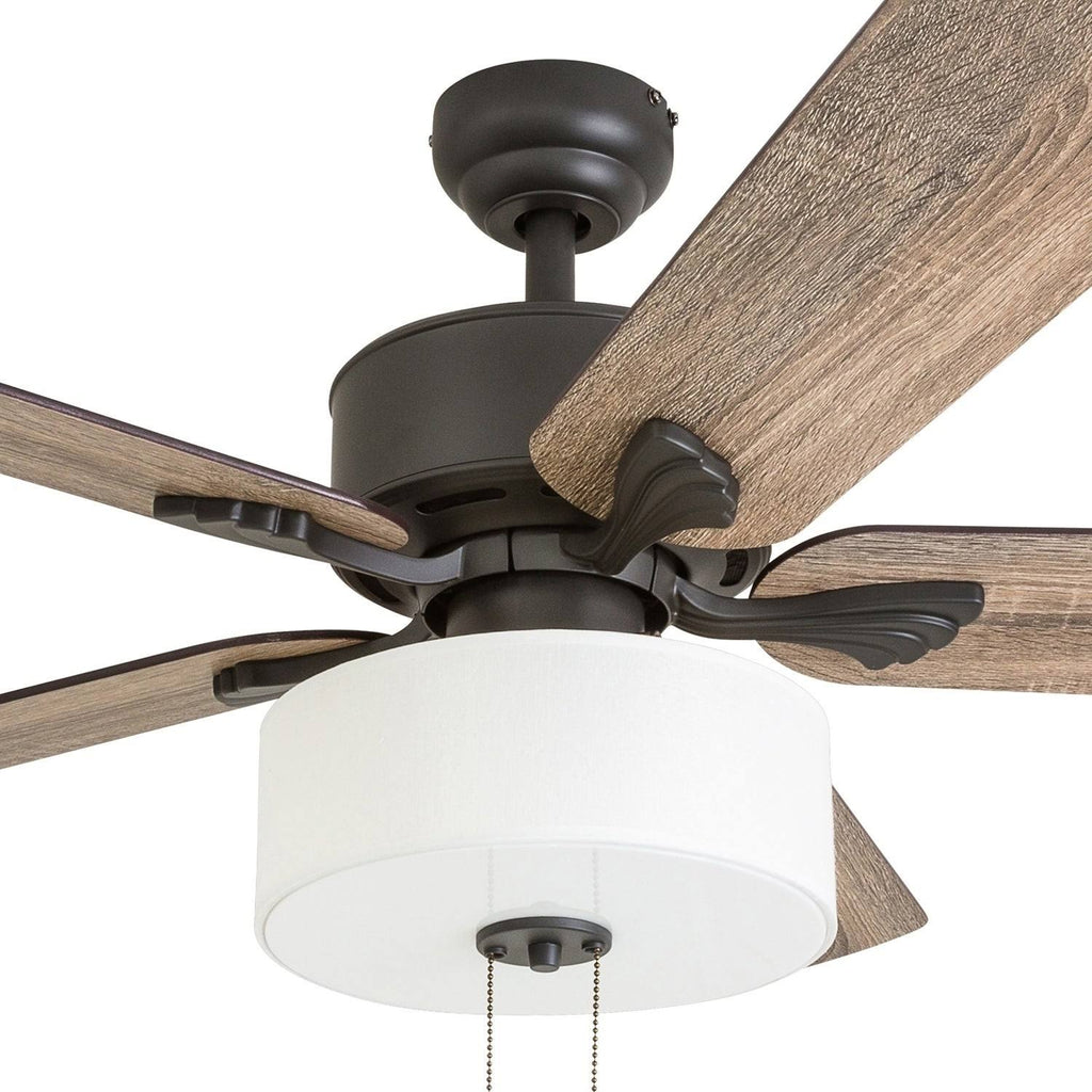 Farmhouse Ceiling Fan 52x22 Barnwood/Tumbleweed, Aged Bronze R980