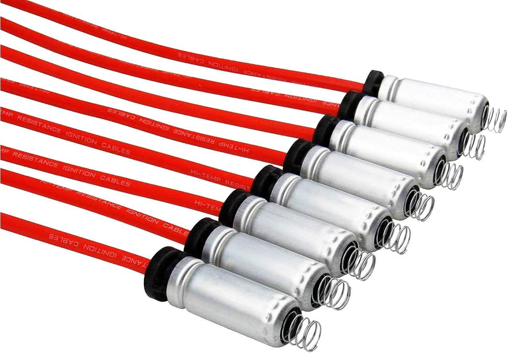 Ignition Coils and Wires Set, 8 Pieces Coil Packs and 8 Pieces 8mm Spark Plug Wires R5571
