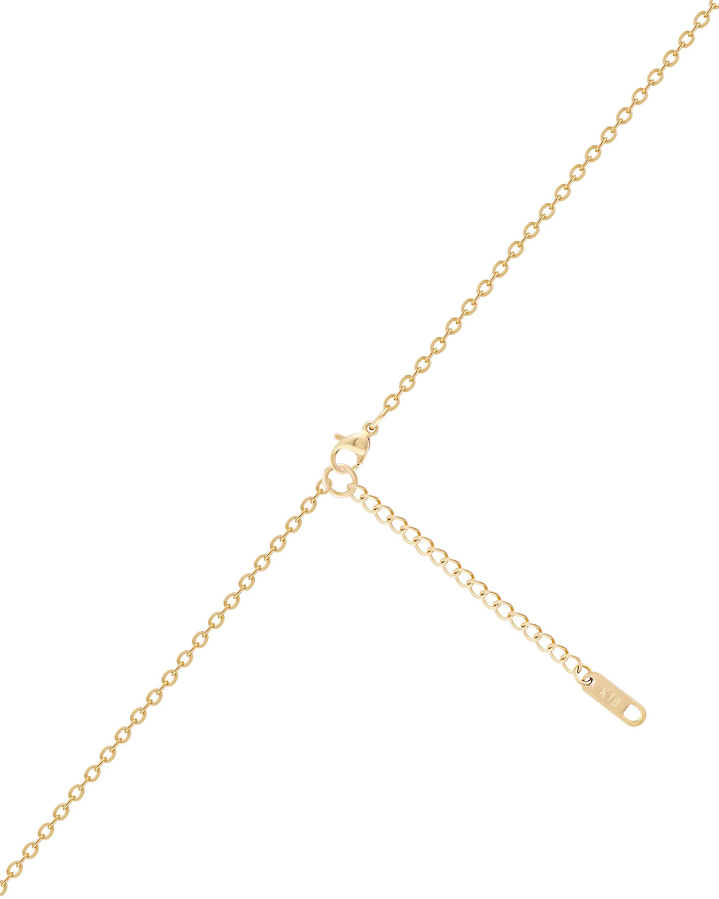 18K Gold Plated Stainless Steel Necklace Pendant Necklace F896