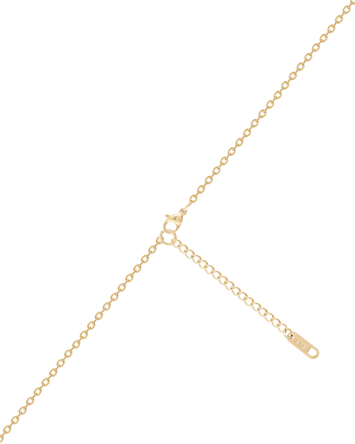 18K Gold Plated Stainless Steel Necklace Pendant Necklace F896