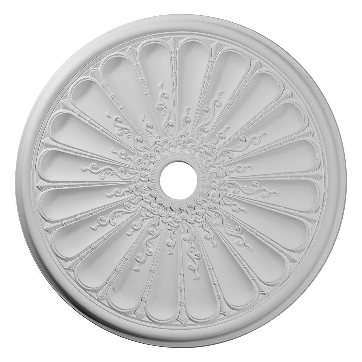 31 1/2x22OD x 3 5/8x22ID x 1 1/2x22P Hand-Painted Ceiling Medallion C7729