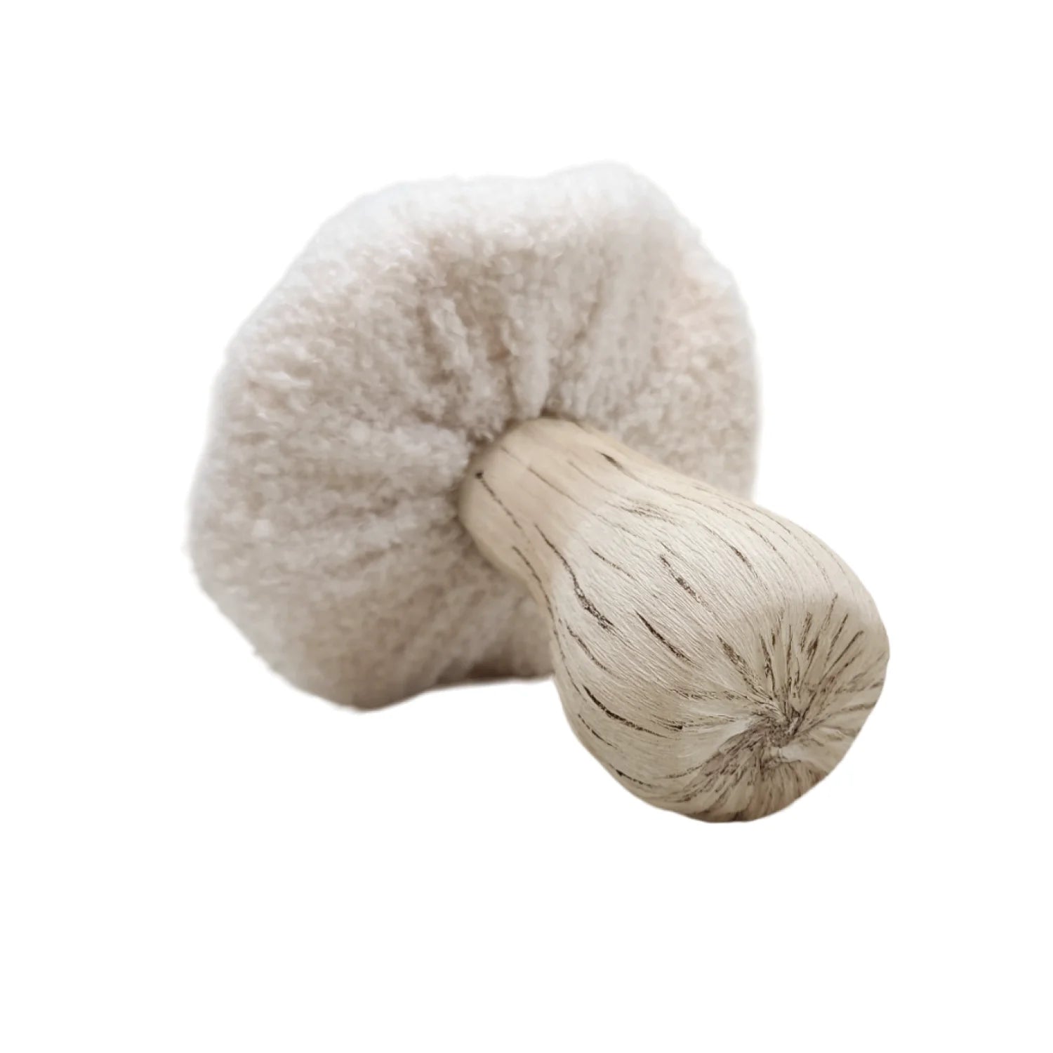 Cream Sherpa Mushroom Decor G299