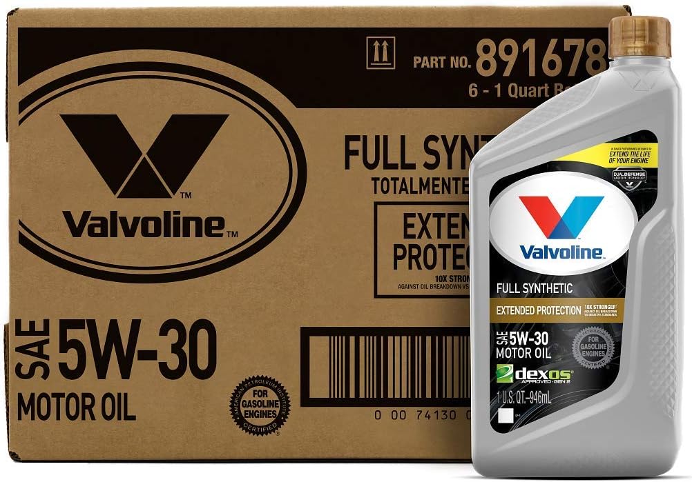 Full Synthetic Motor Oil SAE 5W-30 1 QT, Case of 6, Pack of 2 D416