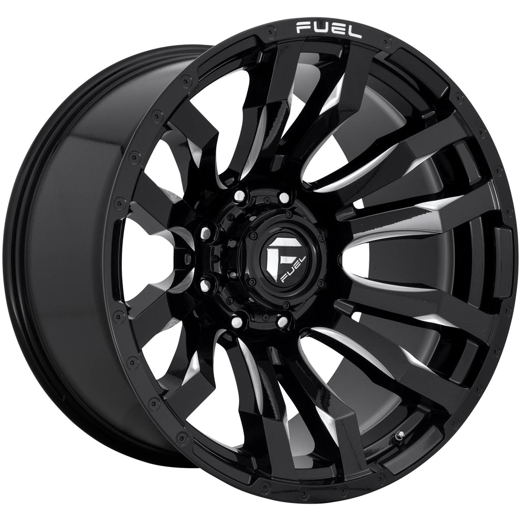 Gloss Black Milled 22x12 8x170 -44mm Wheel Y857