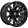 Gloss Black Milled 22x12 8x170 -44mm Wheel Y857
