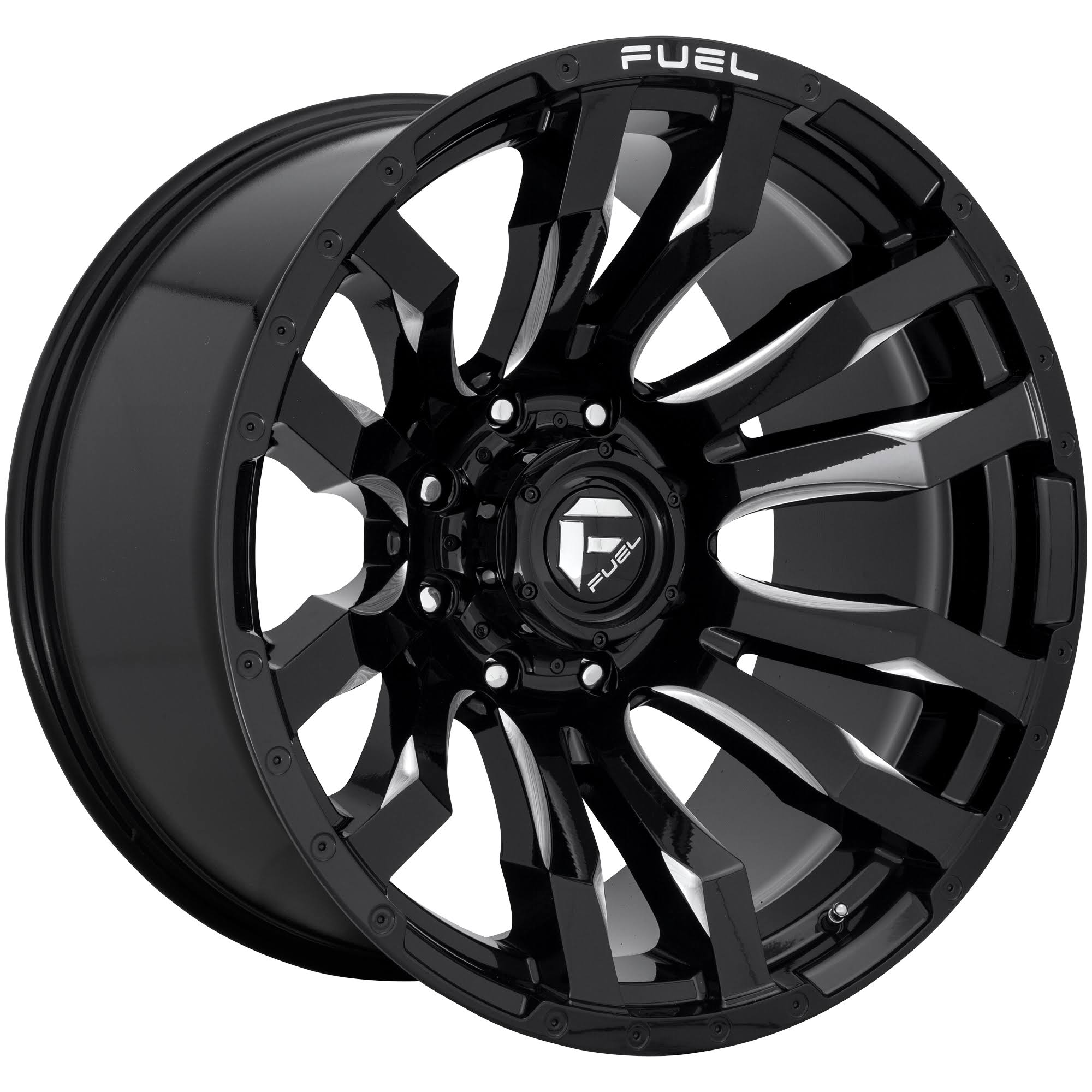Gloss Black Milled 22x12 8x170 -44mm Wheel Y857