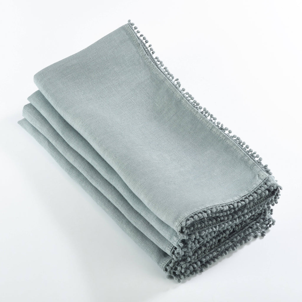 Pink 100% Linen Table Napkins Set of 4 J295