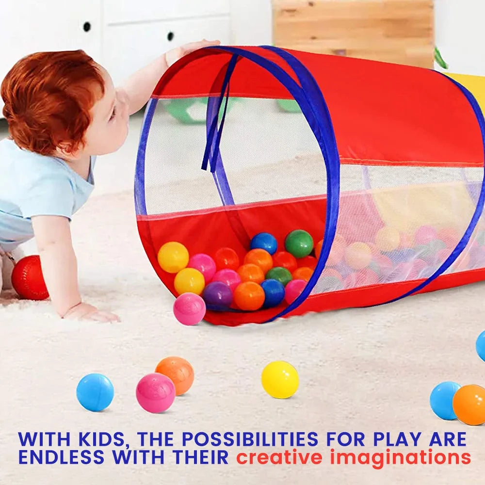 Kids Play Tent Crawl Tunnel and Ball Pit Set L754