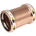 4x22 Press Copper Coupling with Stop C528