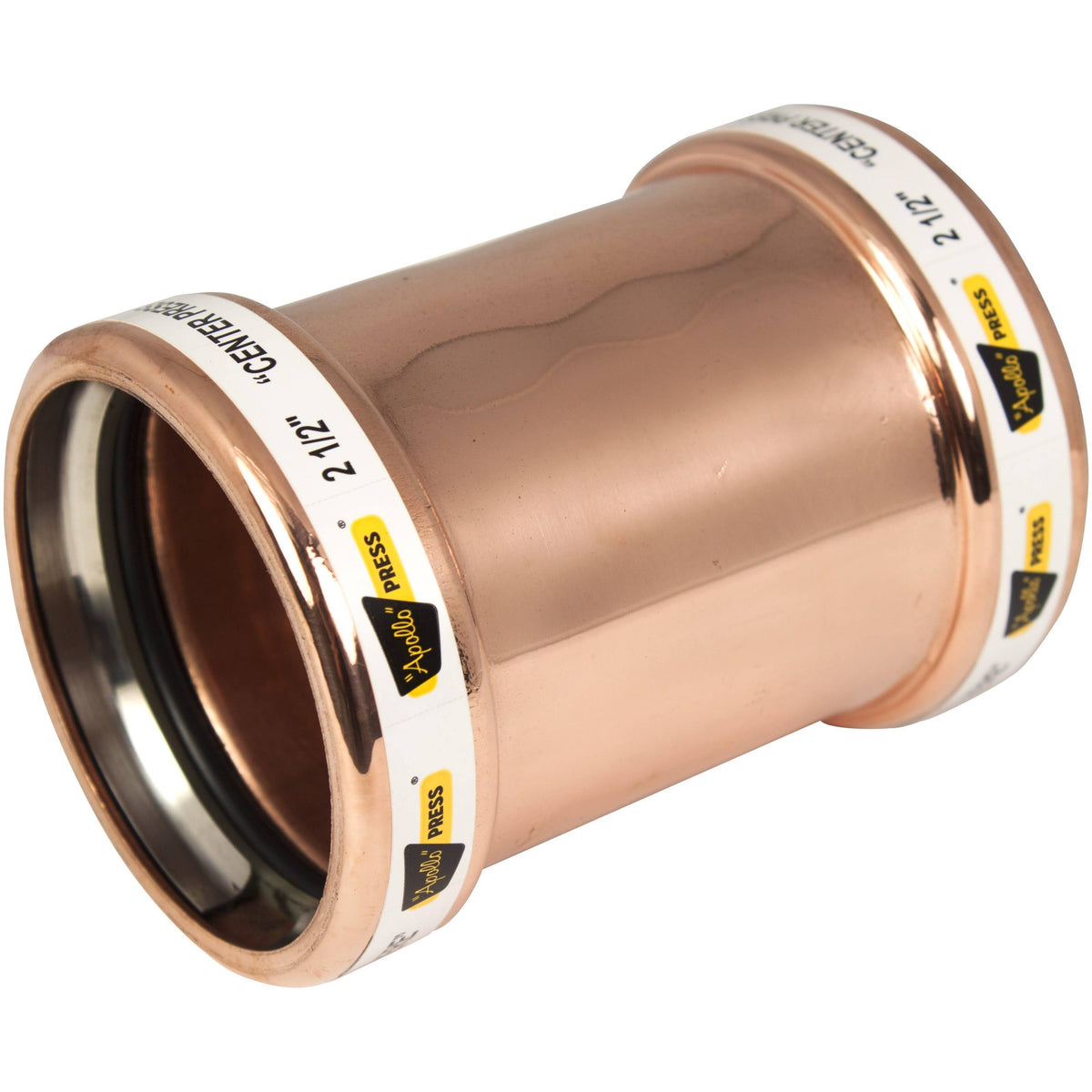 4x22 Press Copper Coupling with Stop C528