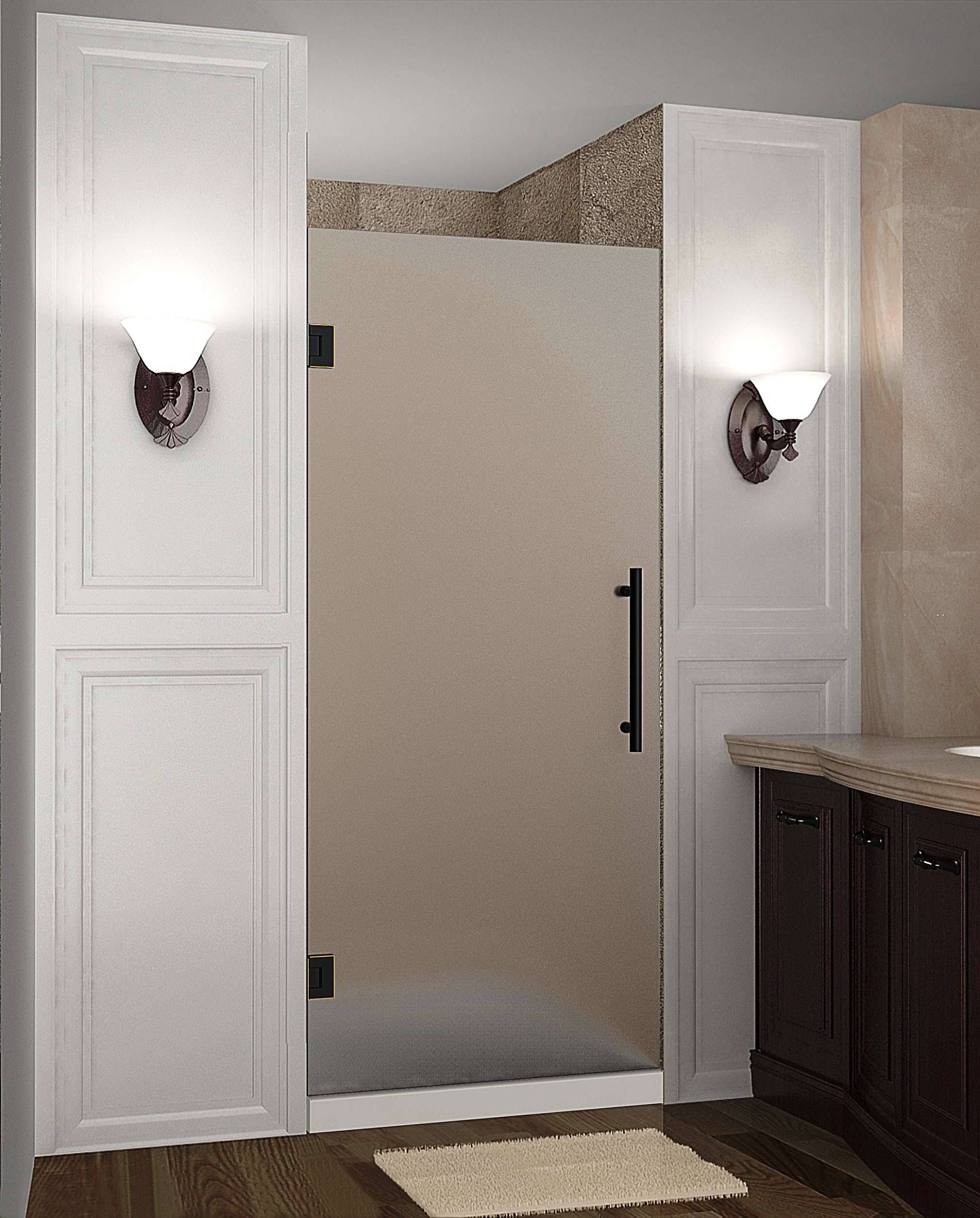 Frameless Hinged Shower Door Oil Rubbed Bronze V806